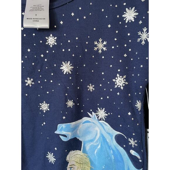 Disney Frozen II Princess Queen Elsa The Nokk Long Sleeve Top Pants Set Size 8 - Picture 5 of 11